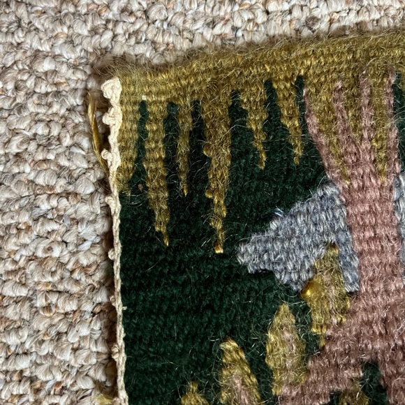 Handcrafted Tapestry with Forest Animals handmade rug wall hanging - Picture 13 of 15